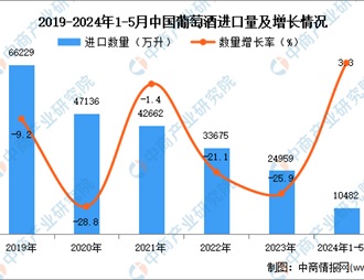 2024年1-5月中国进口葡萄酒数据