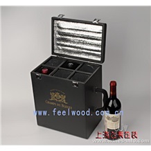 紅酒盒木盒、紅酒包裝、紅酒禮盒(上海飛展紅酒盒2011年）
