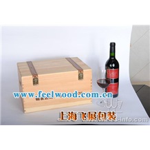 上海飛展 【六支酒盒】棕色仿木紋酒盒，6支裝紅酒禮盒，紅酒包裝盒