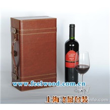 2012新款葡萄酒箱/紅酒箱/紅酒皮箱/皮盒/紅酒盒/拉菲紅酒盒  飛展紅酒盒
