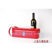 PU高檔紅酒盒，皮質包裝紅酒盒（2012年） 中秋紅酒盒
