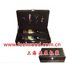 4月特價  現貨批發皮質單支酒盒、高檔PU皮紅酒包裝盒、上海飛展紅酒皮盒  2013年