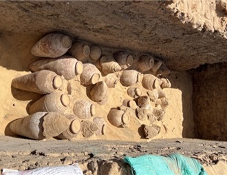 埃及考古发现距今约5000年的葡萄酒罐