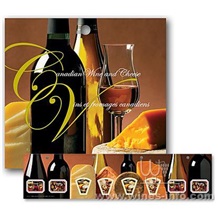 美酒和奶酪---加拿大发行的葡萄酒相关邮票小本票