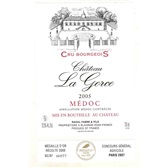 波尔多“梅多克”小产区（Medoc)拉古斯古堡庄园（Château La Gorce）2005年