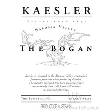 2002 Kaesler Shiraz, The Bogan, 凯斯勒酒庄