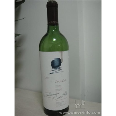 美国作品一号Opus One 2006:葡萄酒资讯网（www.winesinfo.com）