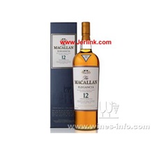 原装进口洋酒麦哥林麦卡伦麦高伦12年麦芽威士忌 The Macallan 12 Years Single Malt Whisky (Elegancia) 1L