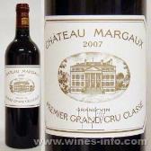 玛歌庄园-Chateau Margaux 2007 波尔多列级名庄第一级