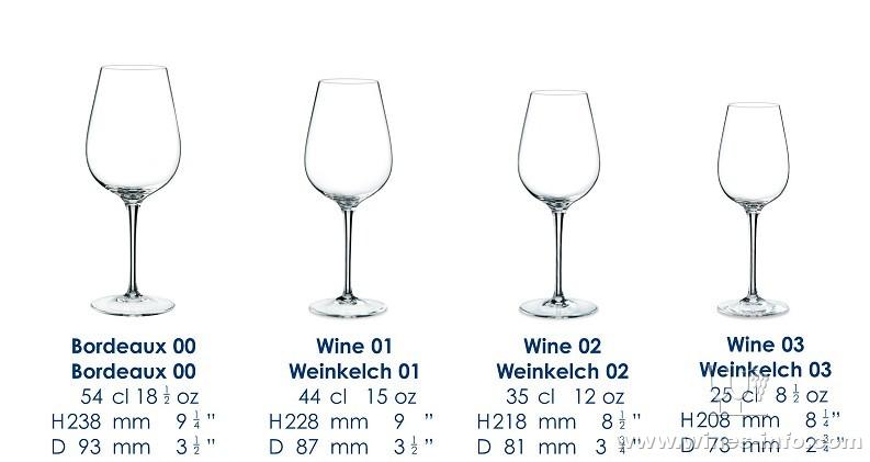 捷克rona原装进口水晶红酒杯水晶葡萄酒杯多款容量