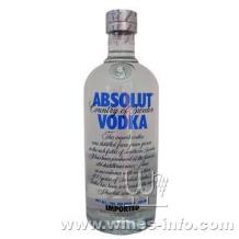 进口洋酒 烈酒 瑞典绝对原味伏特加 ABSOLUT VODKA