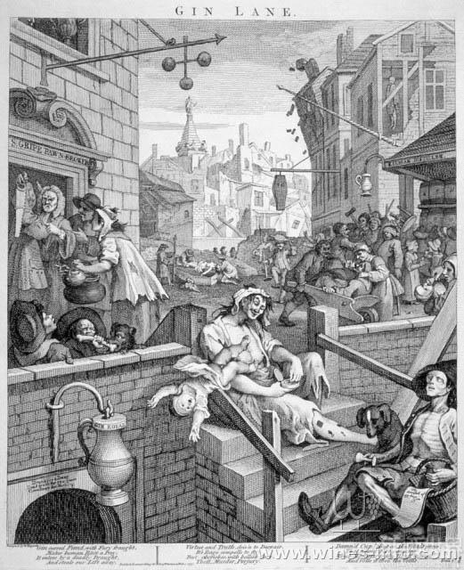 威廉霍加斯(william hogarth)的《金酒街(gin lane&